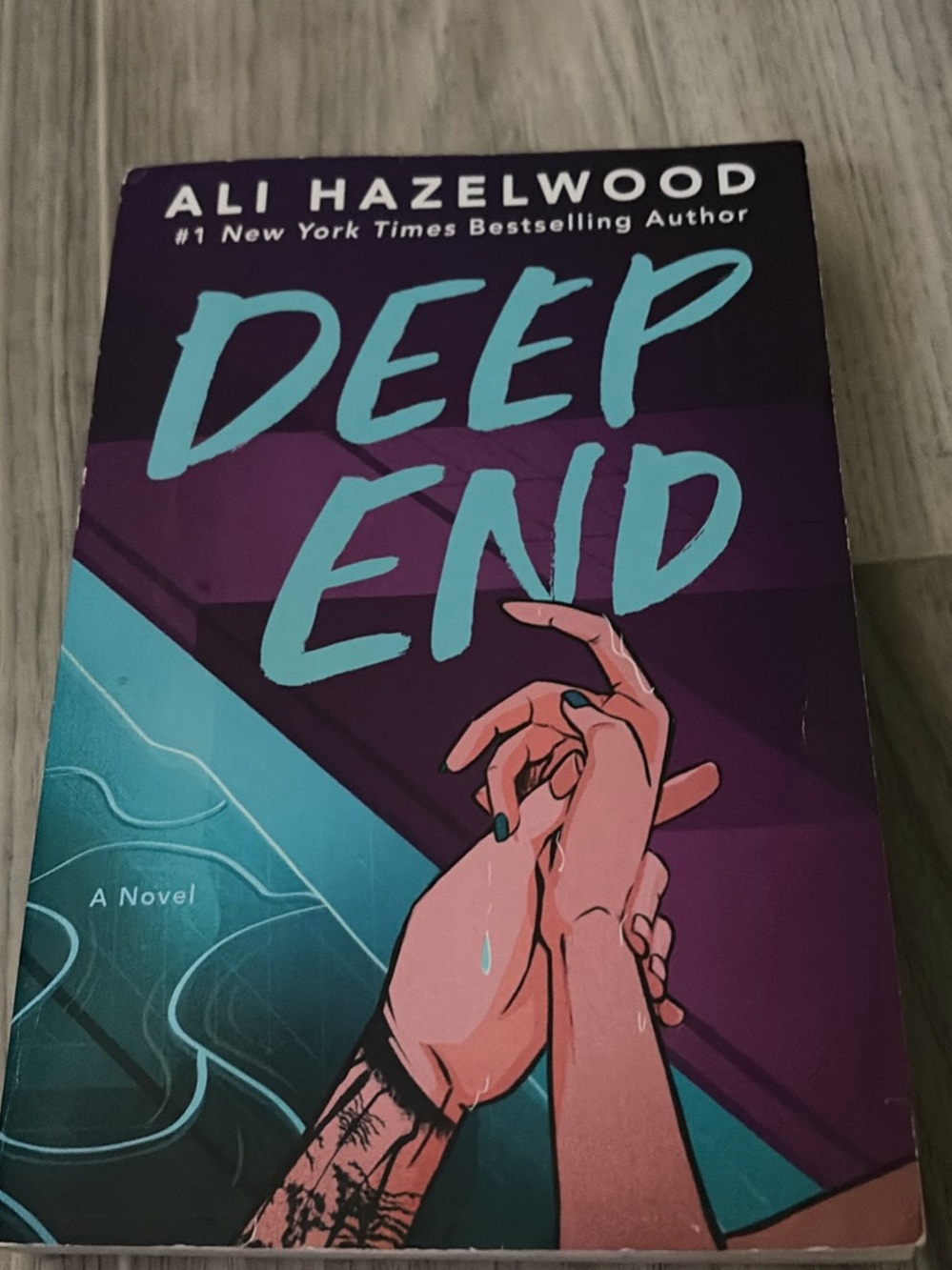 Deep End Paperback - Purple/Teal Book Cover